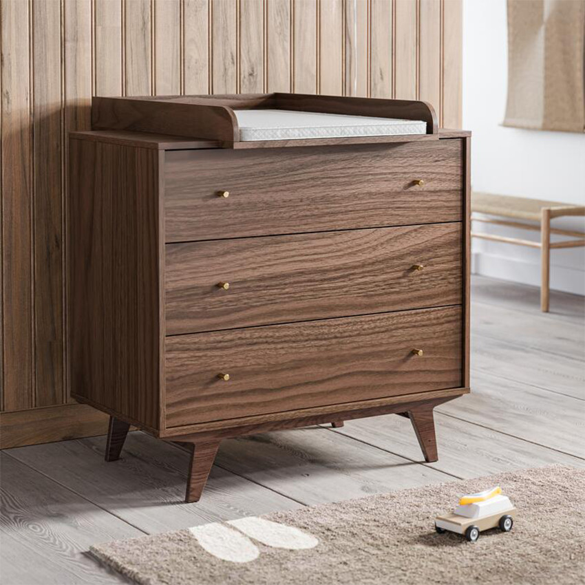 Plan à langer pour commode Mid II noix 
