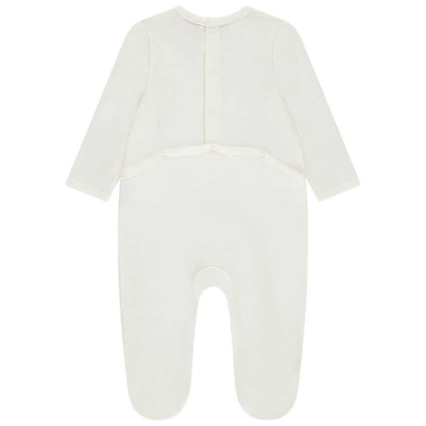 Dors-bien uni avec animal brodé pour bébé garçon 