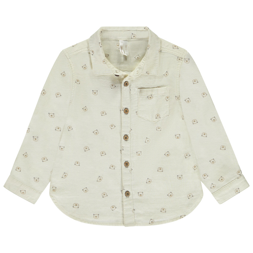 Chemise manches longues imprimé oursons pour bébé garçon 