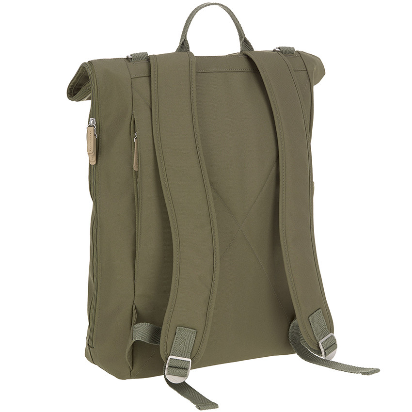 Sac à dos à langer Rolltop Green Label - Olive  