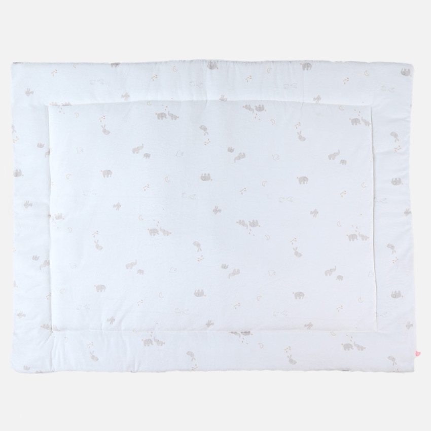 Tapis de parc Veloudoux réversible 75x95cm Bali Moka Snow 