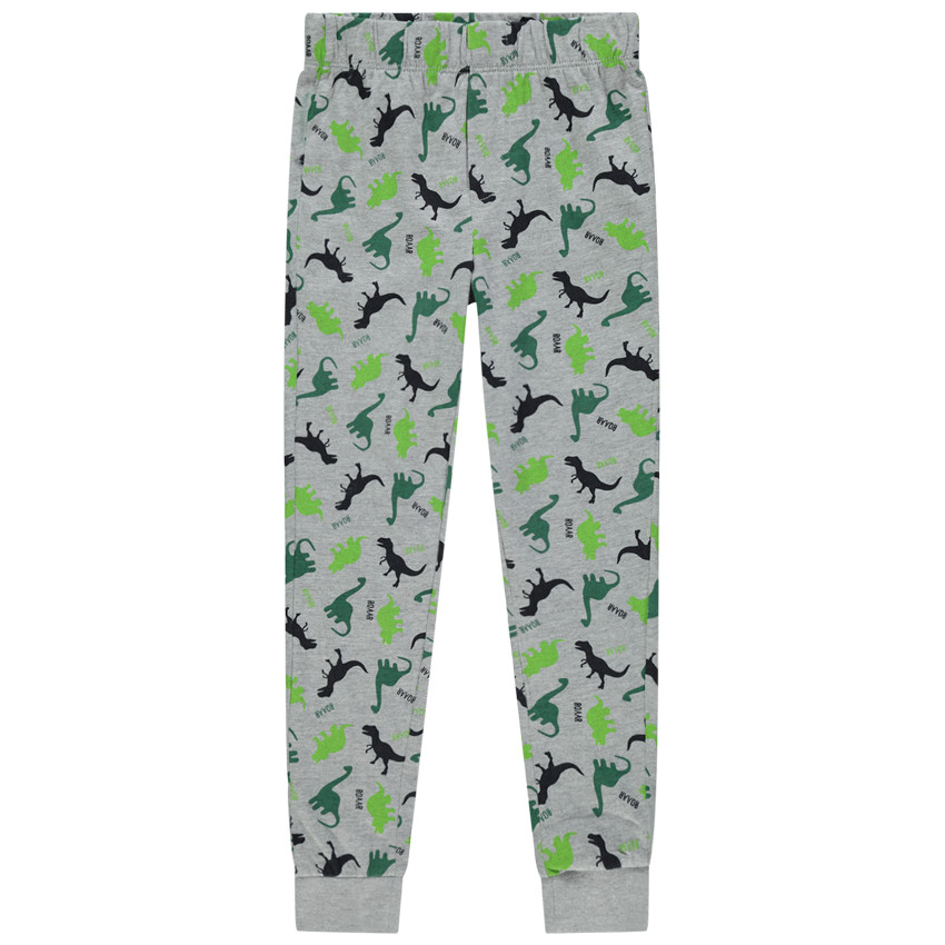 Pyjama en jersey à dinosaures imprimés pour enfant garçon 