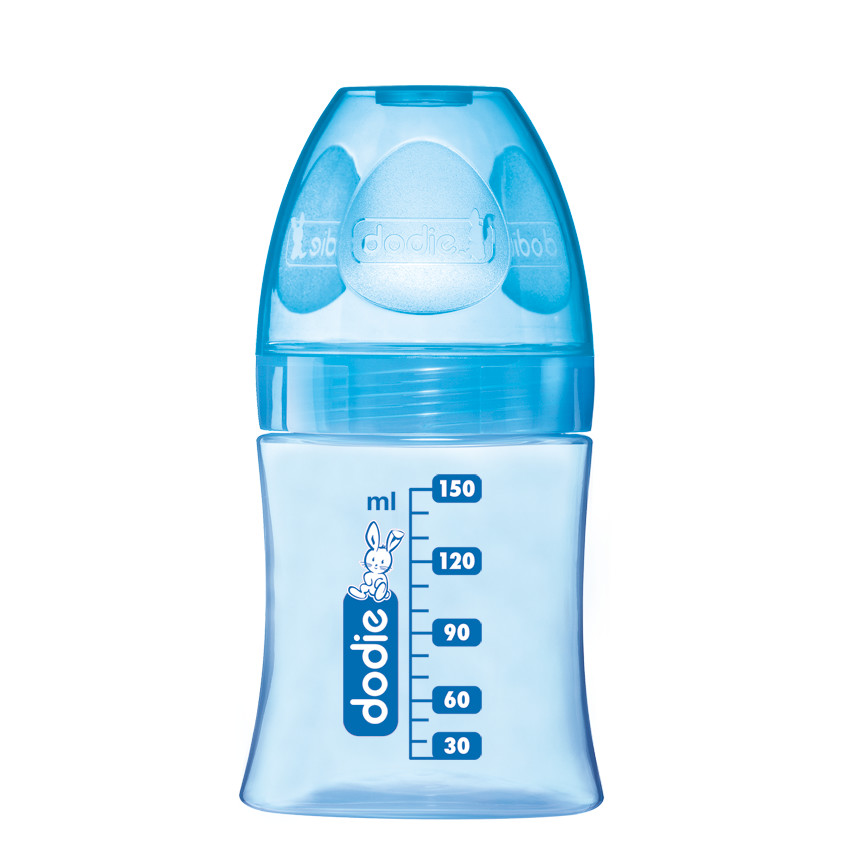 Biberon Initiation+ 150 ml tétine débit 1 - Bleu 