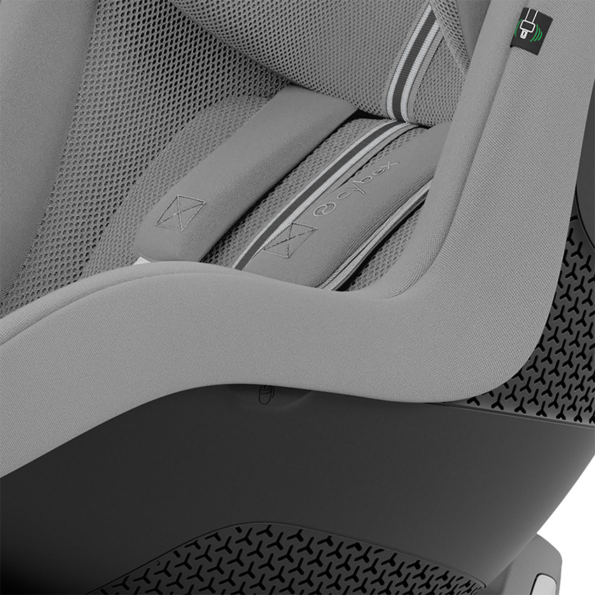 Siège-auto pivotant i-Size Sirona Gi tissu Plus stone grey 
