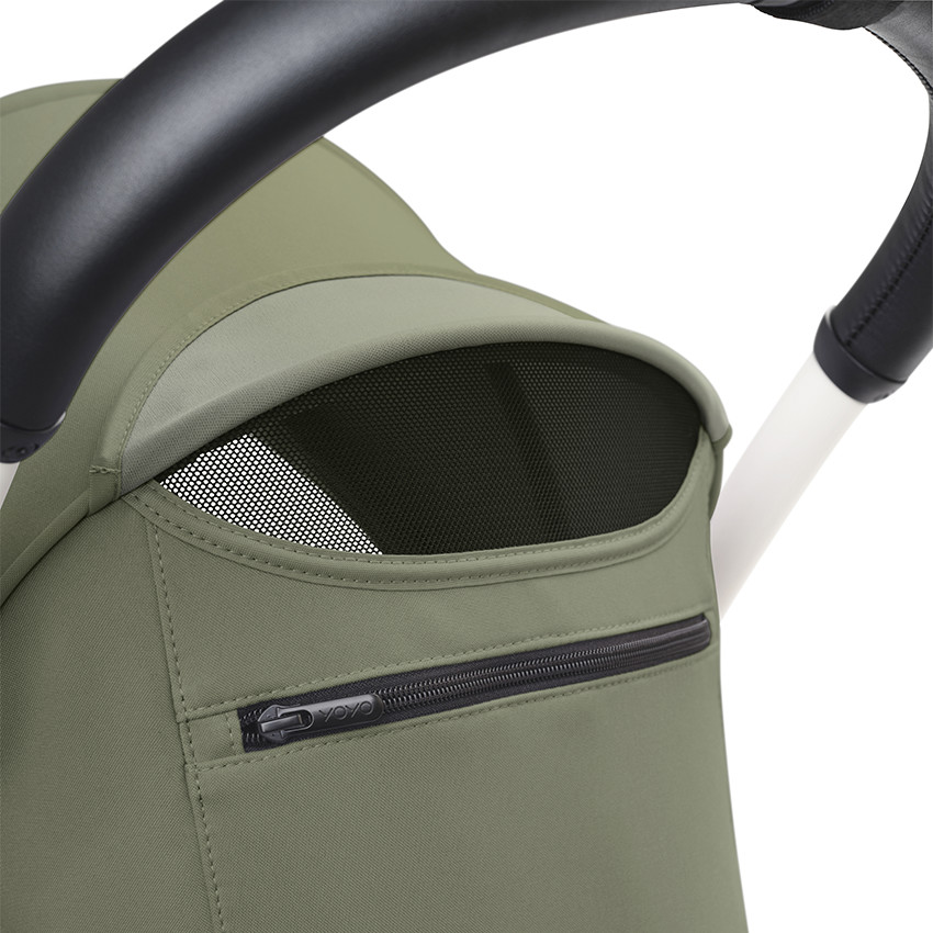 Poussette Stokke® YOYO³ à partir de 6 mois - cadre blanc/olive 