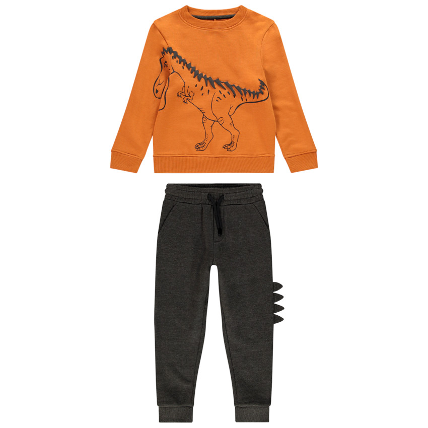 Jogging en molleton print dinosaure pour enfant garçon 