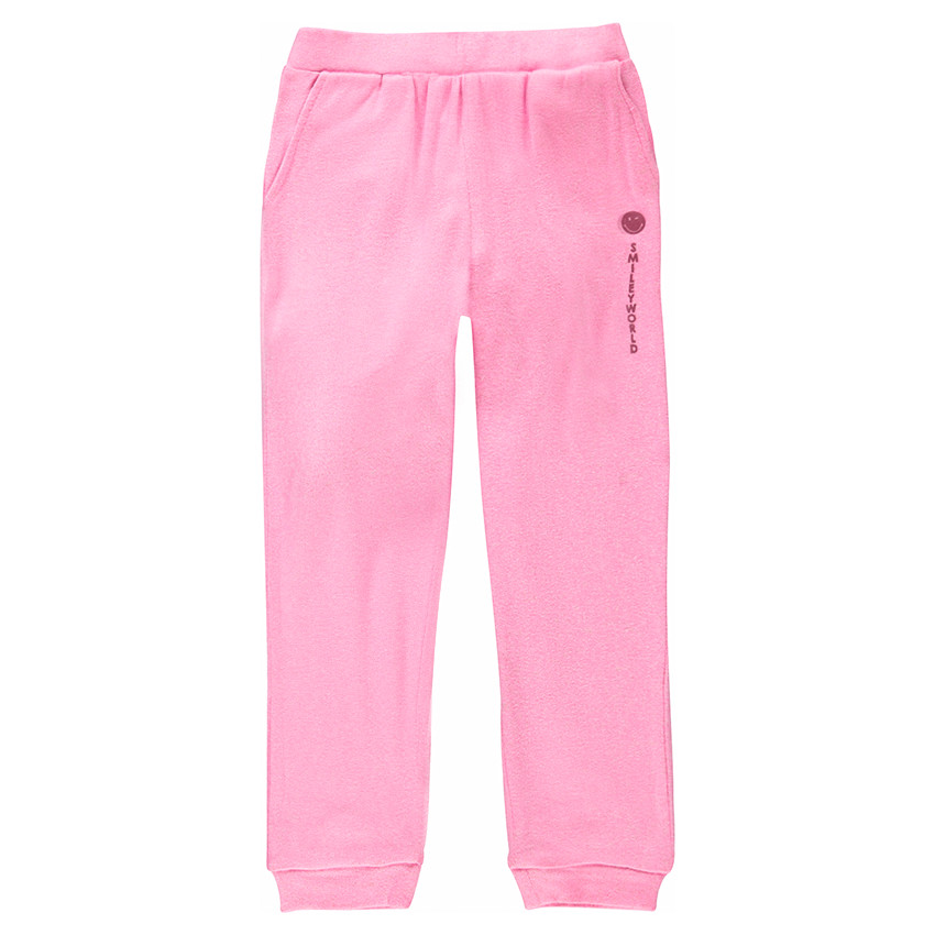 Pyjama en velours bicolore avec patch Smiley 