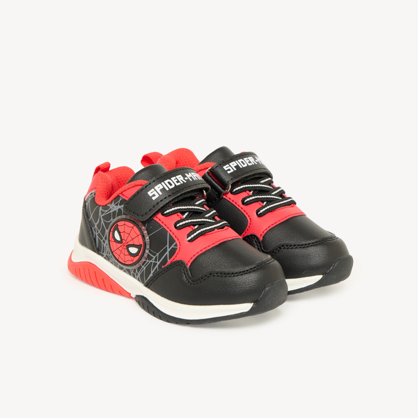 Baskets bébé garçon Spider-Man lacets élastiques et velcro