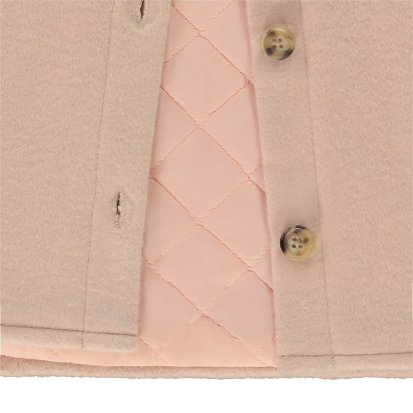 Veste surchemise en drap de laine pour fille 