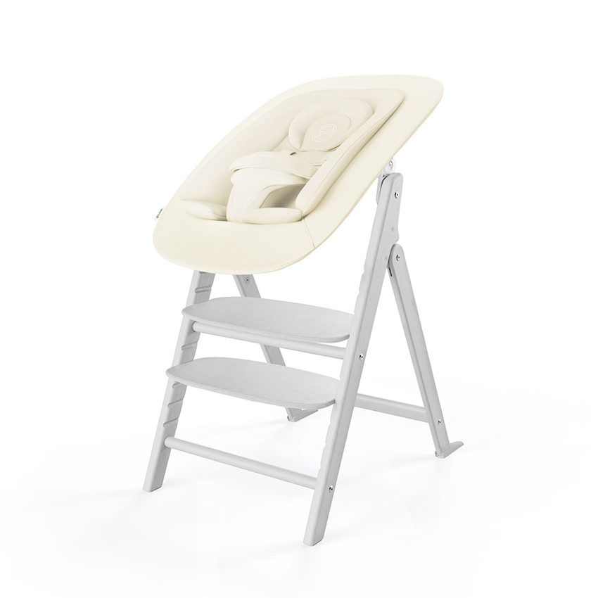 Chaise haute évolutive Click & Fold 4 en 1 all white 