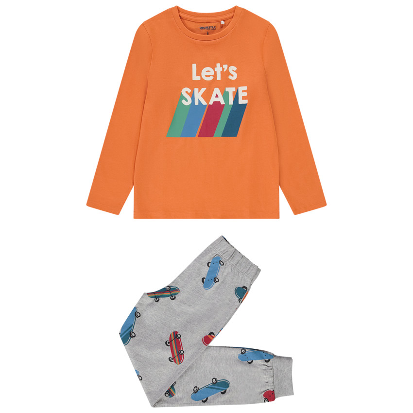 Pyjama 2 pièces imprimé skates pour garçon