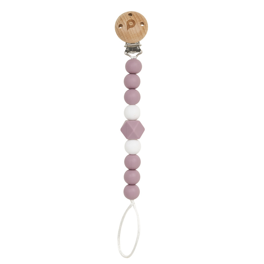 Attache sucette en silicone - Violet 