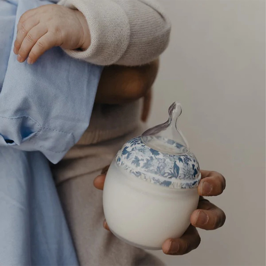 Biberon silicone Liberty Honey Dew Blue 150ml 