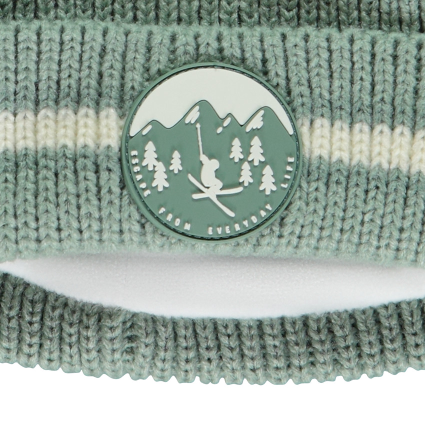 Bonnet de ski doublé en micropolaire pour garçon  
