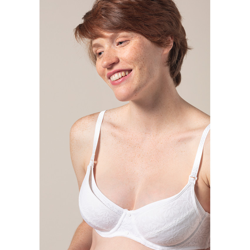 Soutien-gorge d'allaitement moulé effet dentelle 