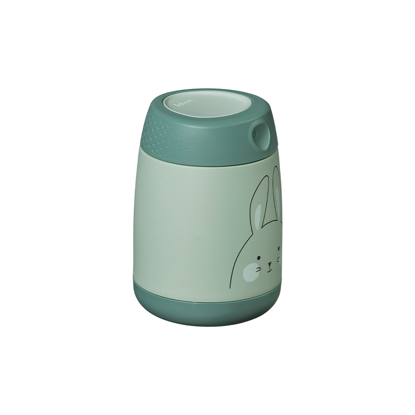 Lunchbox isotherme en inox vert Bunny 120 ml 