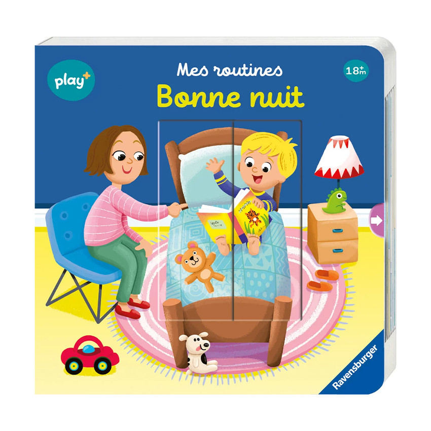 Livre à tirettes Play+ "Mes routines - Bonne nuit" 