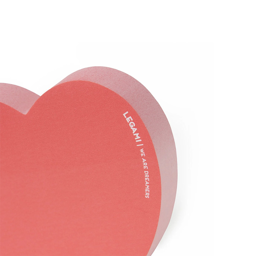 Bloc-notes adhésif cœur 