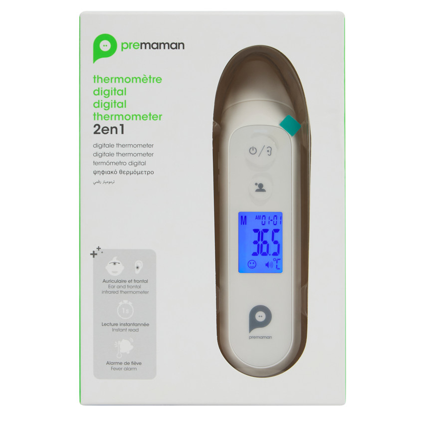 Thermomètre auriculaire blanc 