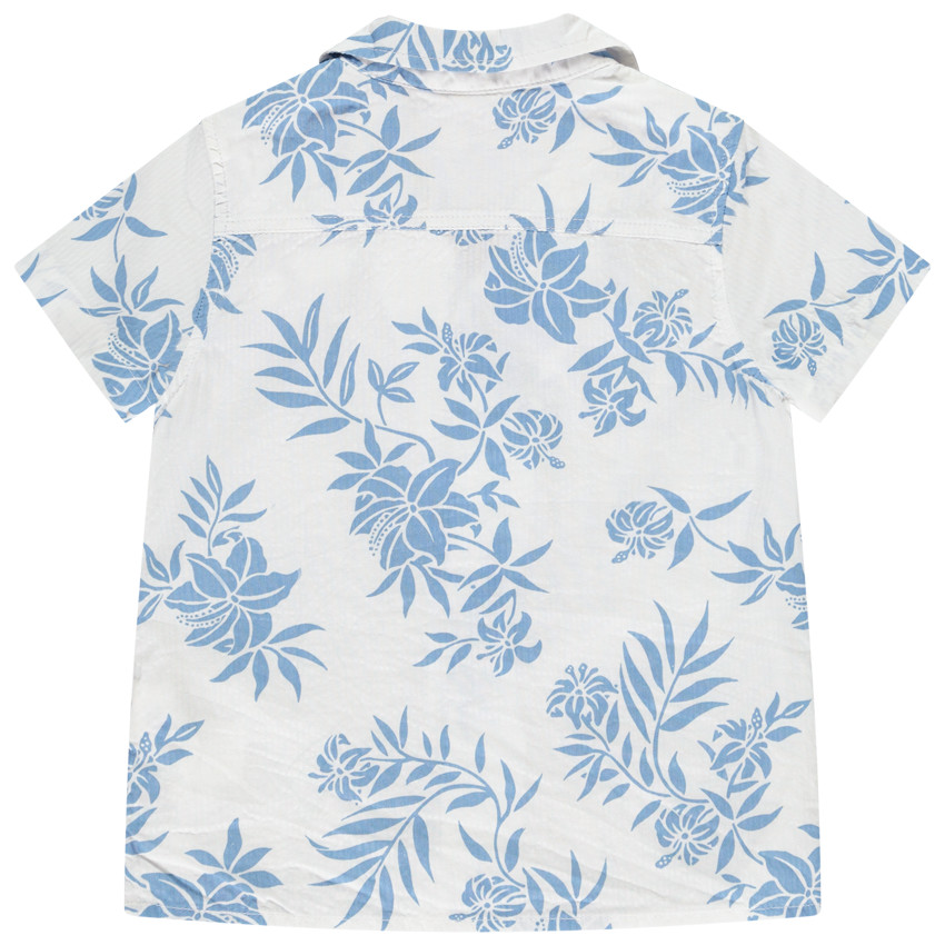 Chemise manches courtes imprimé feuillage pour bébé garçon 