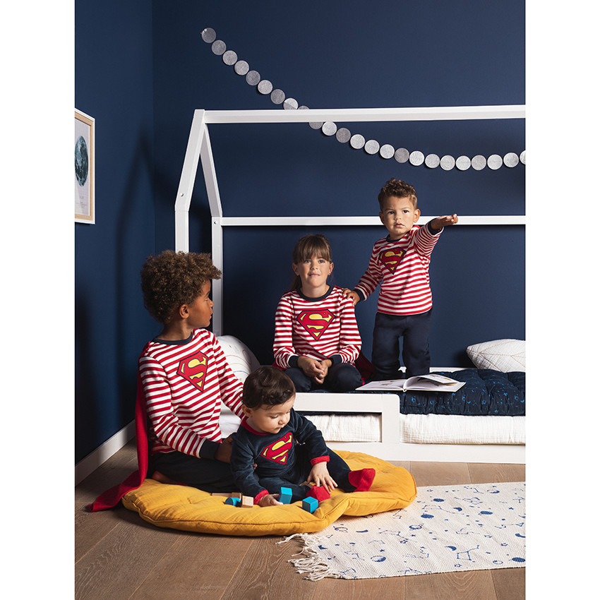 Lot de 2 dors-bien en velours Superman Warner pour bébé garçon 