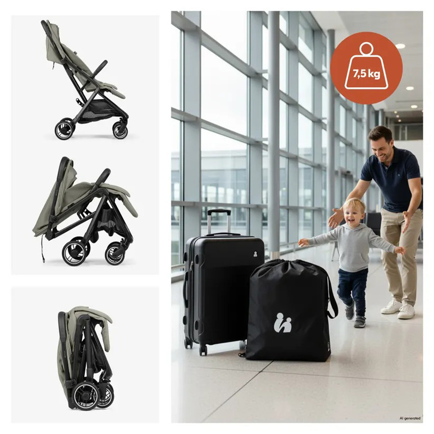 Poussette voyage Fly N Care ultra compact Sage Green 