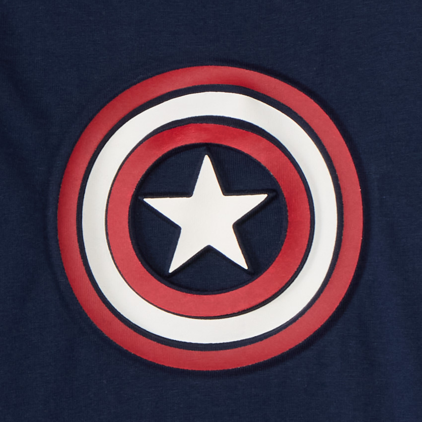 T-shirt manches longues print Captain America Marvel pour bébé garçon 