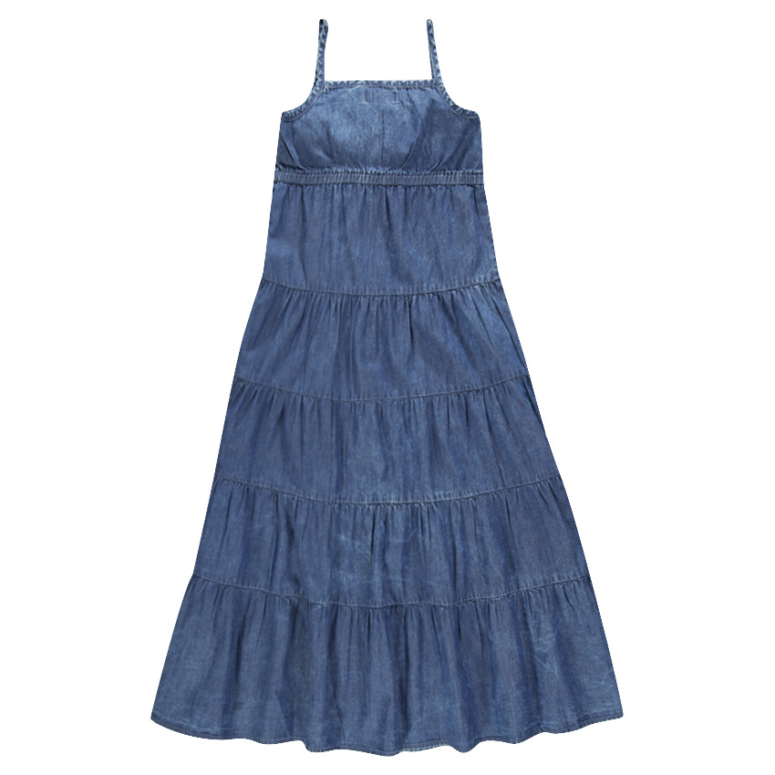 Junior - Robe longue en jeans  