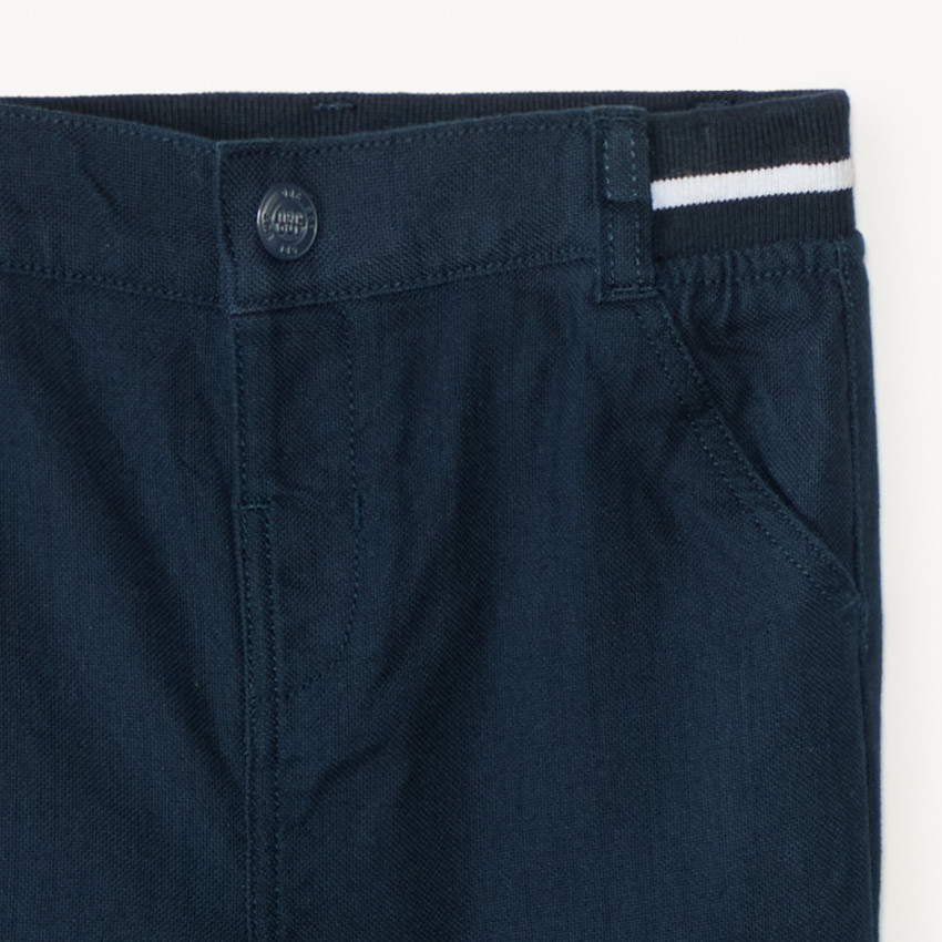 Pantalon droit avec taille élastique pour bébé garçon 