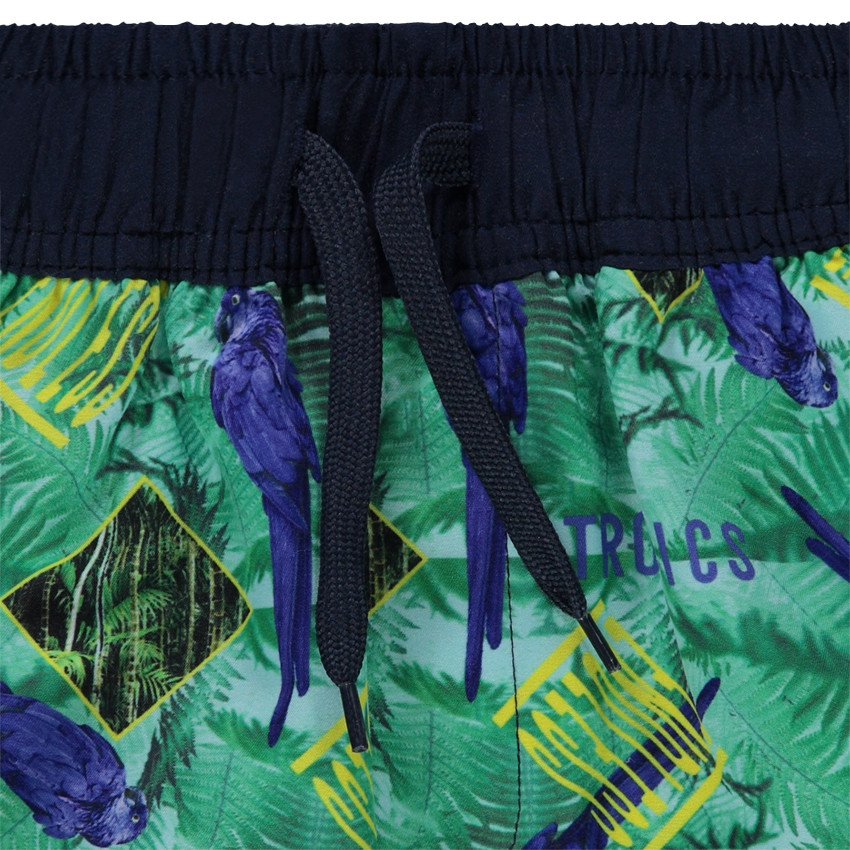 Junior - Short de bain avec imprimé esprit tropical all-over 