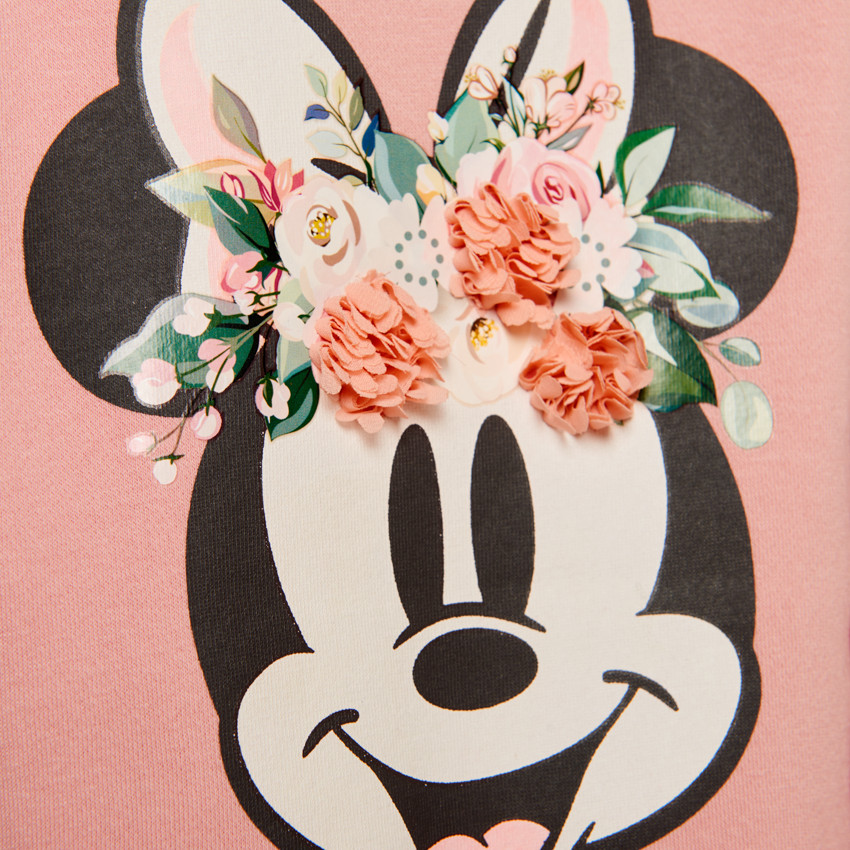 Robe à capuche en molleton Minnie Disney pour fille 