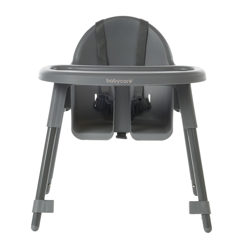 Chaise haute fixe 2 en 1 Capucine 2.0 gris 