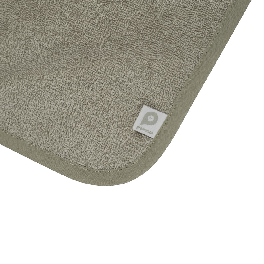 Set de bain avec cape et gant de toilette La Vie à la Ferme vert 