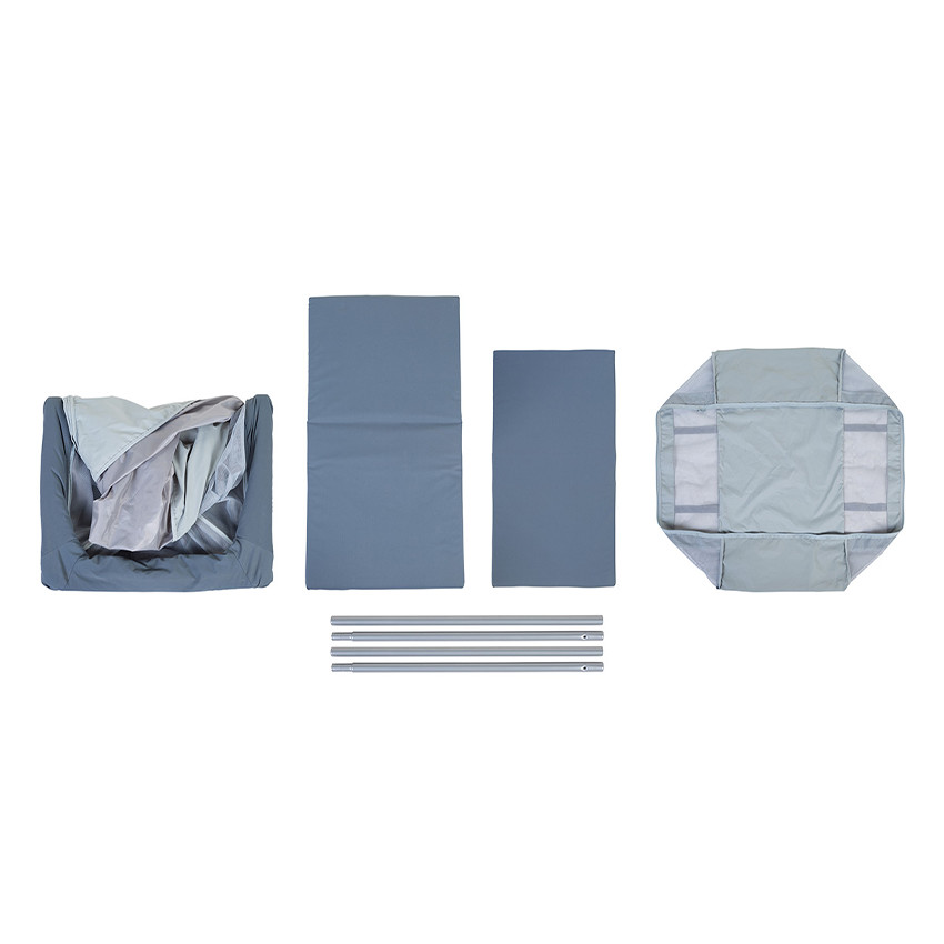 Lit parapluie évolutif 3 en 1 Eazy Sleep mineral grey 