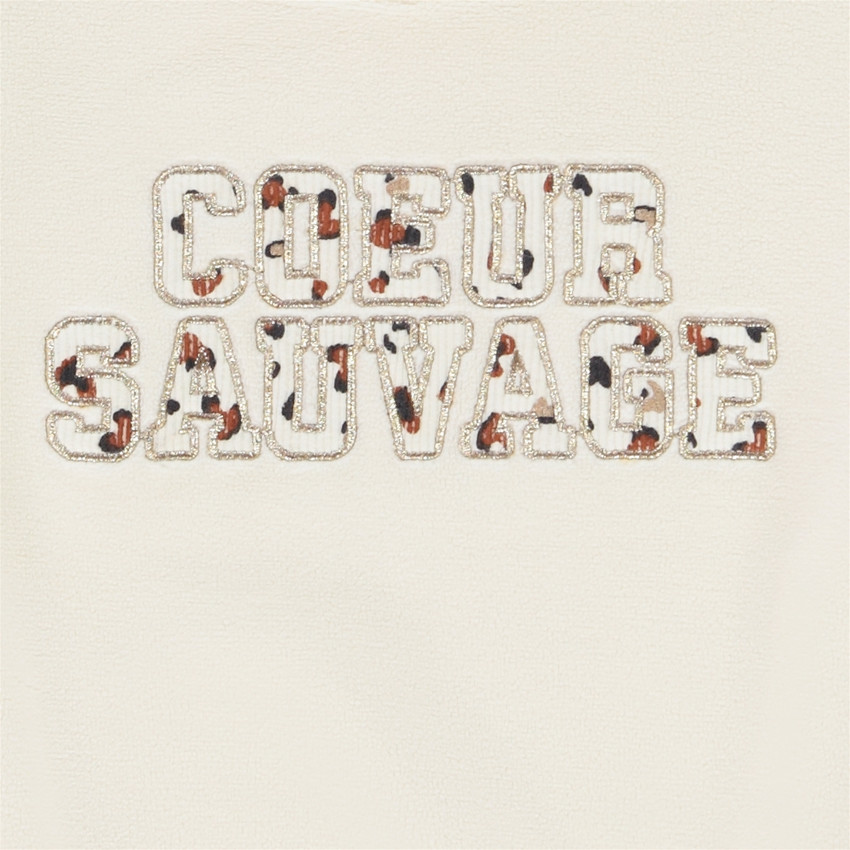 Sweat micropolaire fantaisie oversize pour bébé fille 