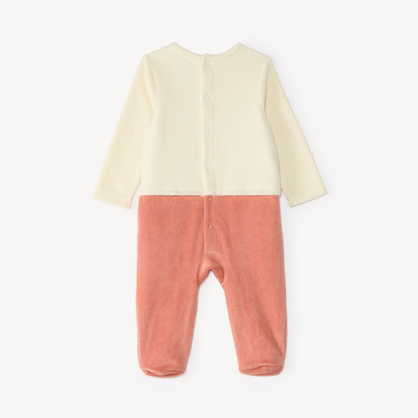 Dors-bien en velours bébé garçon print Mickey 