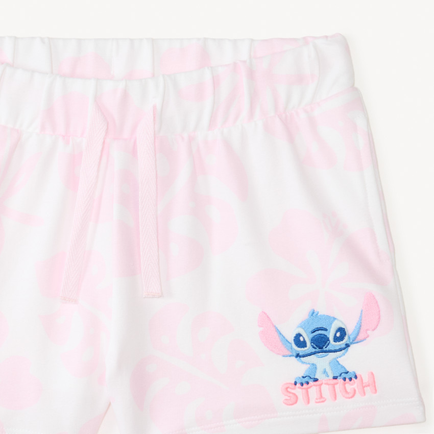 Ensemble 2 pièces t-shirt + short Stitch Disney pour fille 