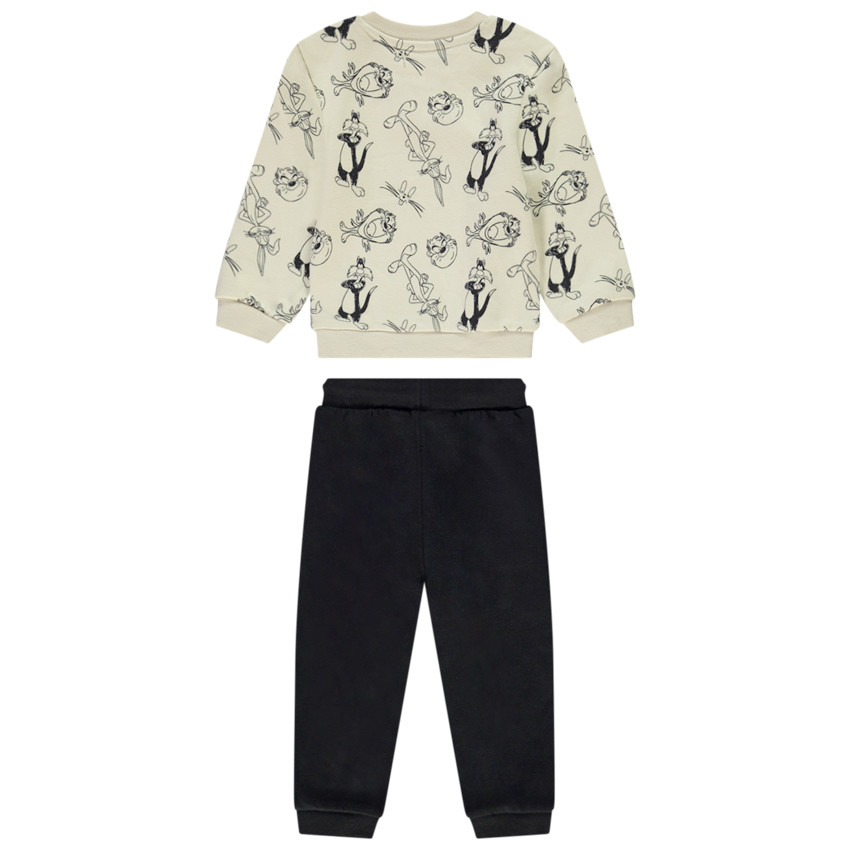 Ensemble 2 pièces en molleton imprimé Looney Tunes pour bébé garçon 