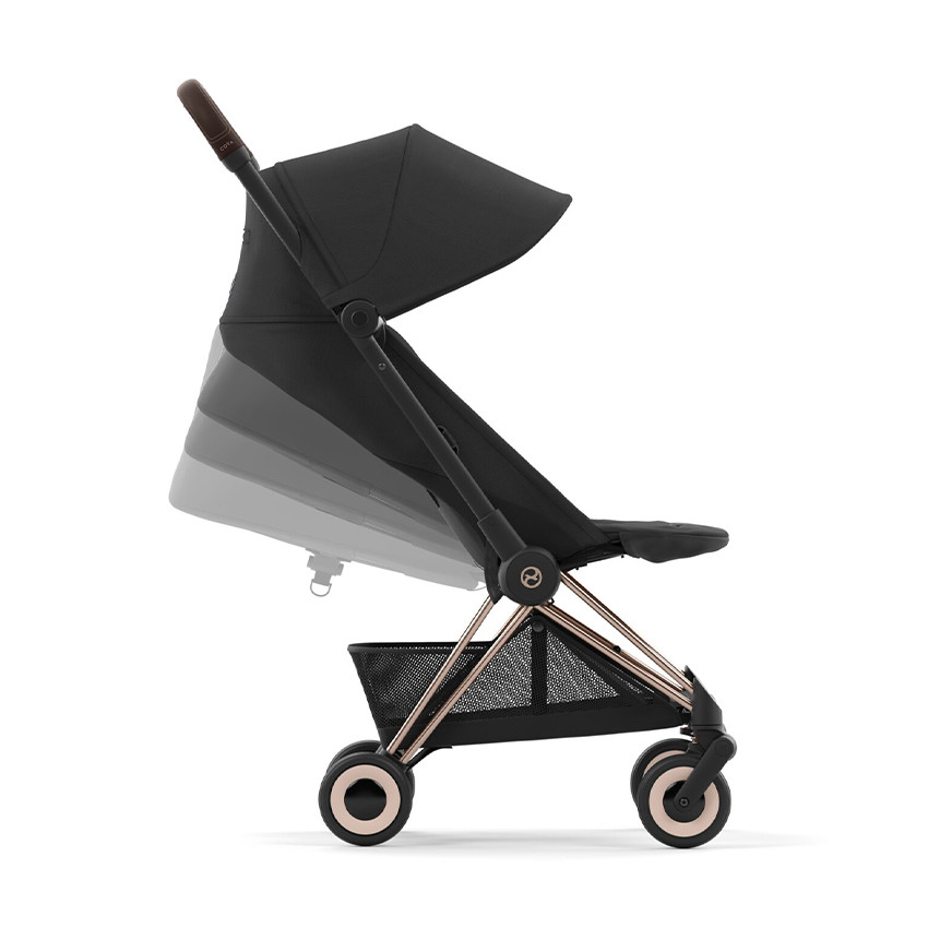 Poussette ultra-compacte Coya rosegold/sepia black - Noir (Cybex) - Image 3