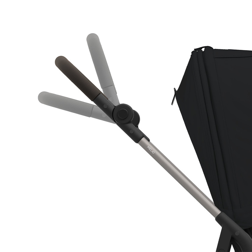 Poussette compacte légère Melio 4 taupe/magic black 