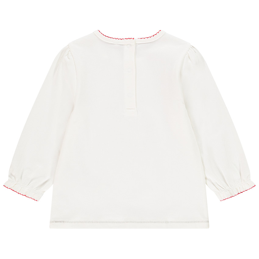 T-shirt manches longues print chaperon rouge en coton bio pour bébé fille 