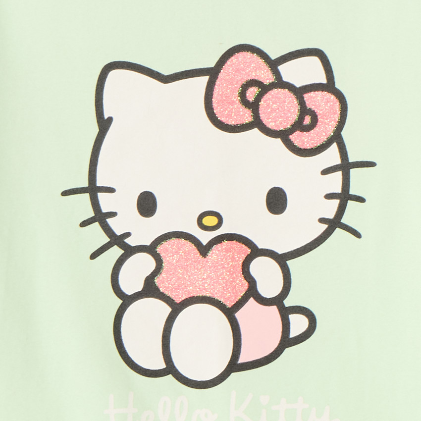 T-shirt manches courtes print Hello Kitty pour bébé fille 