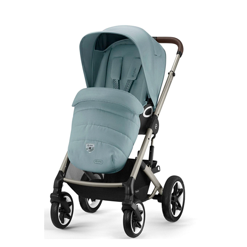 Poussette Talos S Lux Châssis Taupe - Sky Blue 