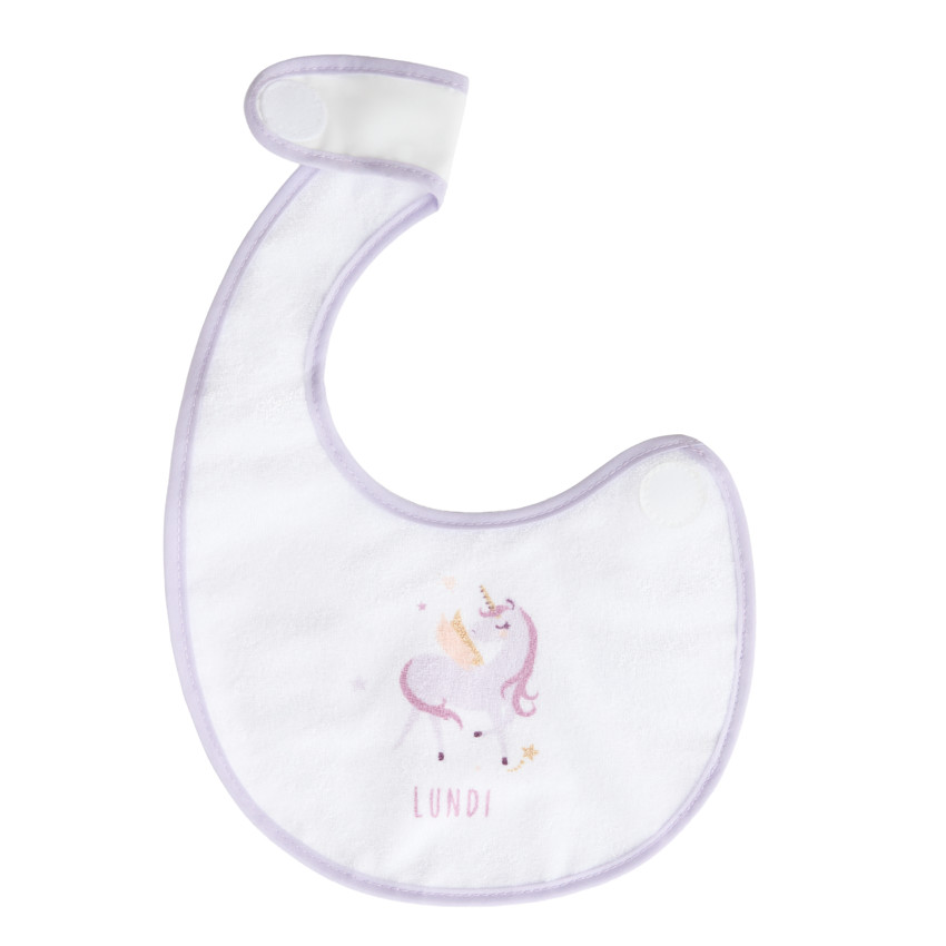 Lot de 7 bavoirs Licorne 