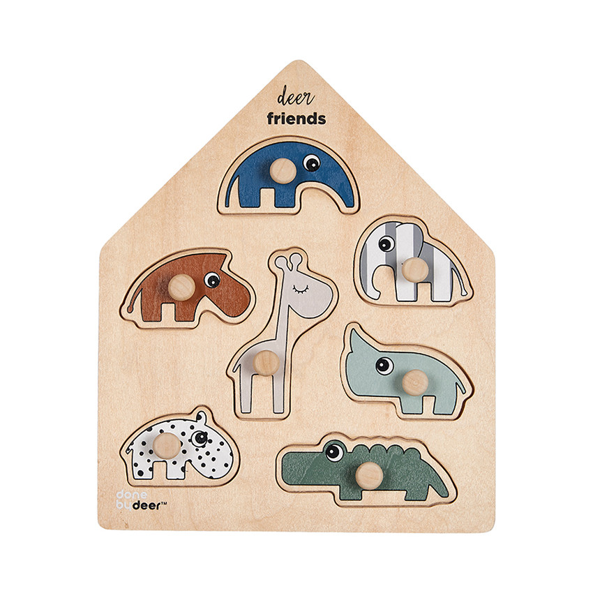 Puzzle en bois Deer Friends 7 pièces