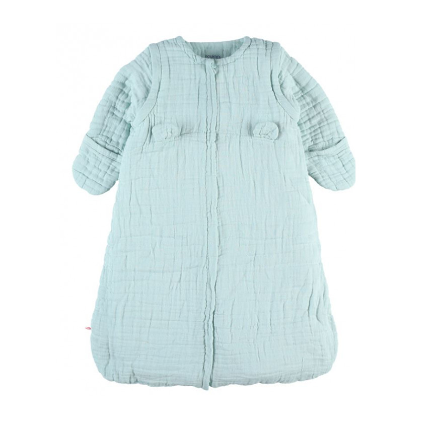 Gigoteuse 70 cm en mousseline de coton bio mint 