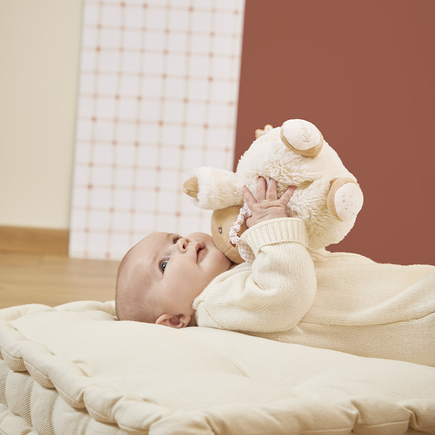 Peluche musicale lapin Patapouf 17cm crème - Beige (Kaloo) - Image 3