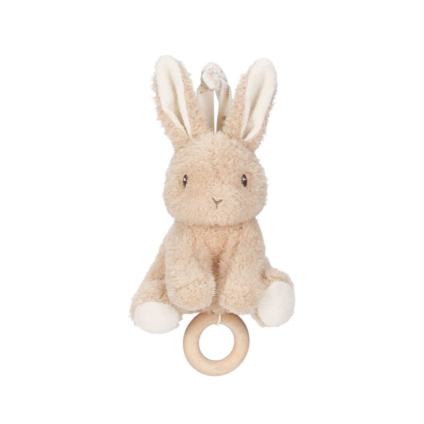 Peluche musicale lapin Newborn Naturals beige