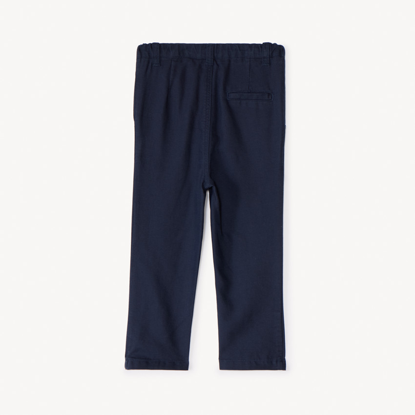 Pantalon en toile armurée unie pour bébé garçon 