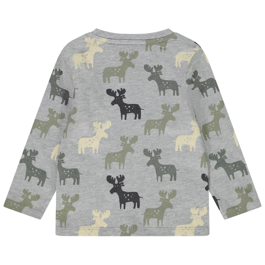 T-shirt manches longues imprimé élans pour bébé garçon 